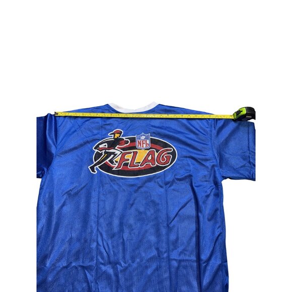 NFL Detroit Lions Nike Team Flag Football Jersey XL Blue/White 100% Polyester Me - Picture 10 of 12